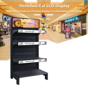 Model Number:MWE663 High Brightness Stretch Bar LCD Display For Supermarket or Store ( Sizes can be customized)