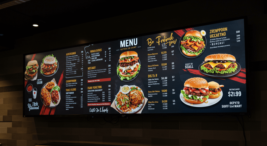 digital menu boards