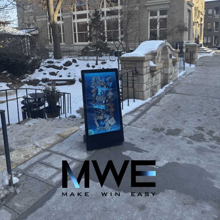 Portable outdoor digital signage