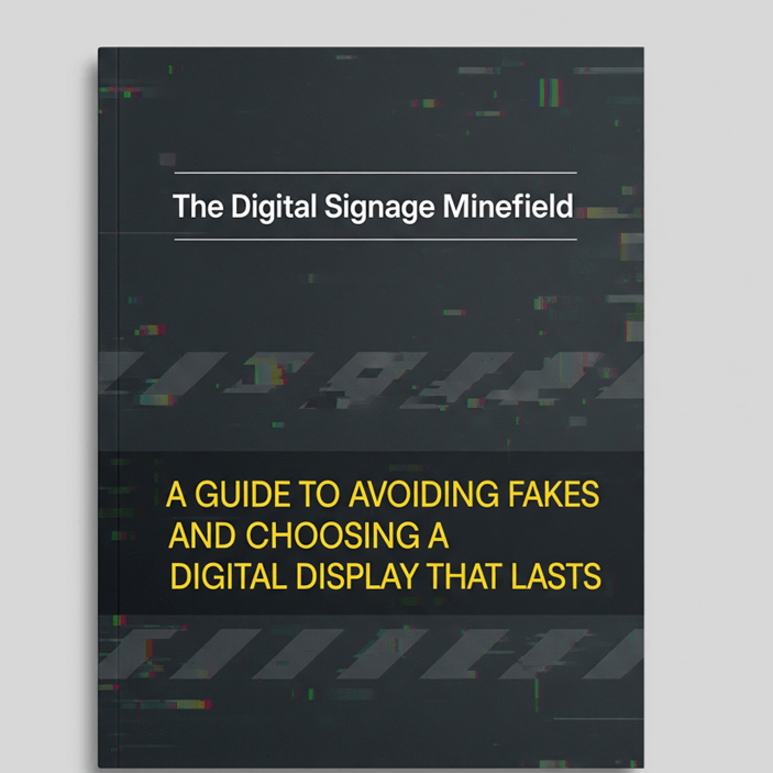 El campo de minas de la señalización digital: Guía para evitar falsificaciones y elegir una pantalla digital duradera