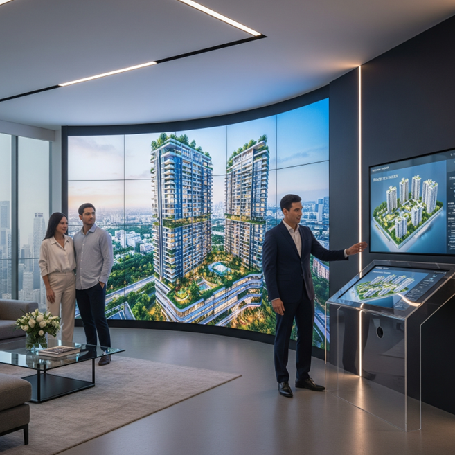 Vender el sueño: cómo la señalización digital está revolucionando el marketing inmobiliario en Singapur