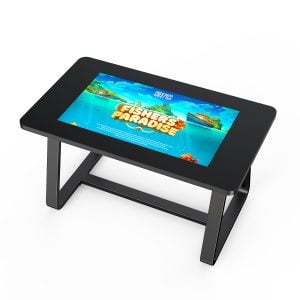 Elegante mesa de café inteligente para juegos multi-táctiles MWE 32 43 55 para juegos de café, tiendas minoristas de restaurantes y educación