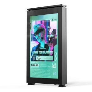 MWE 86″ 3000 nits Double-Sided Outdoor Digital Signage / Smart Bus Shelter Display