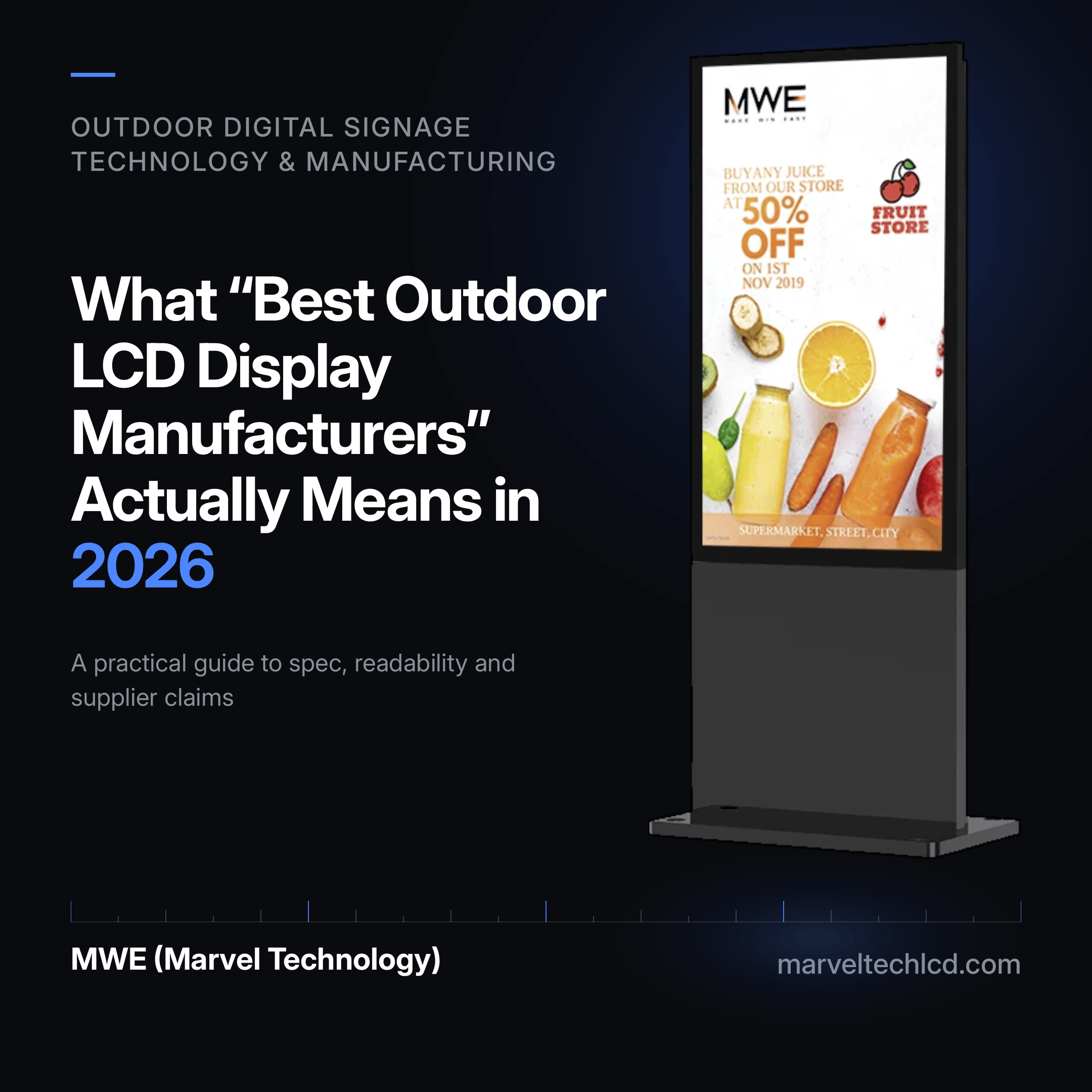 What “Best Outdoor LCD Display Manufacturers” Actually Means in 2026 ...